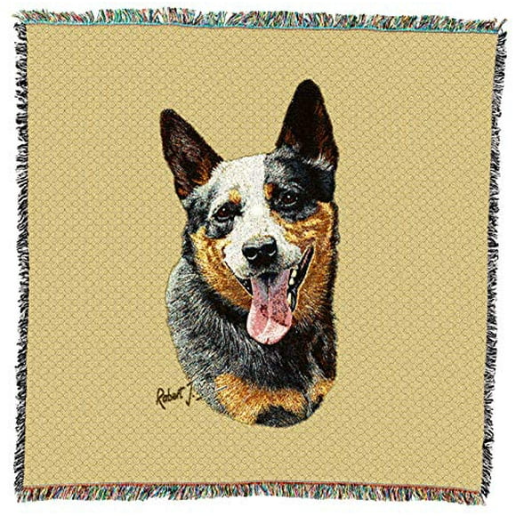 Pure Country Weavers USA Size 54x54 Akita Dog by Robert May Woven Throw Blanket with Fringe Cotton Pure Country Weavers USA Size 54x54 Akita Dog by Robert May Woven Throw Blanket with Fringe Cotton